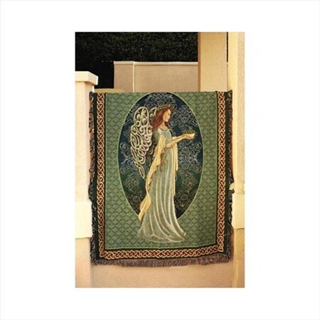 Manual Woodworkers & Weavers Manual Woodworkers and Weavers ATIRAN Irish Angel Tapestry Throw Blanket Fashionable Jacquard Woven 50 X 60 in. ATIRAN